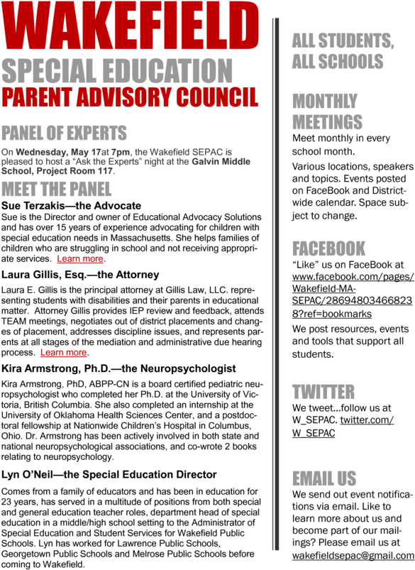 Ask The Experts Night At Galvin Middle School Wakefield (650x841), Png Download