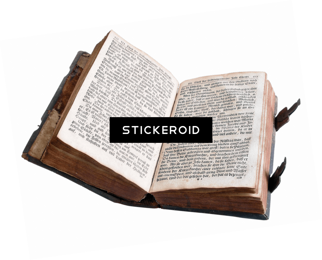 Old German Bible (1128x910), Png Download