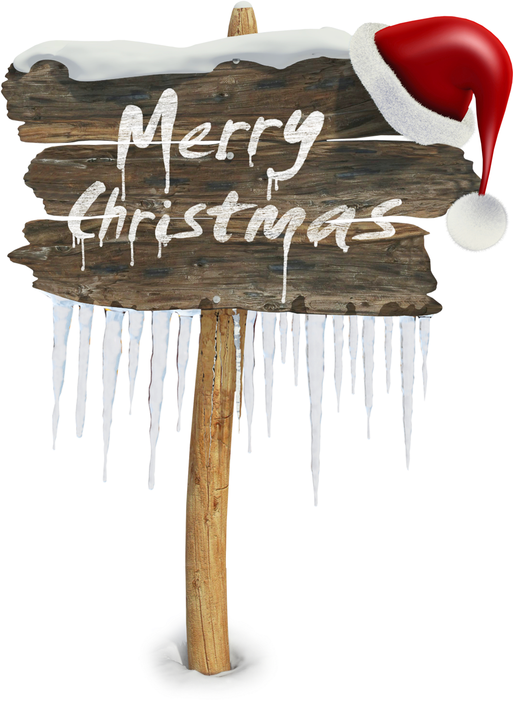 Merry Christmas Png Clipart - Merry Christmas Sign Png Transparent (1024x1394), Png Download