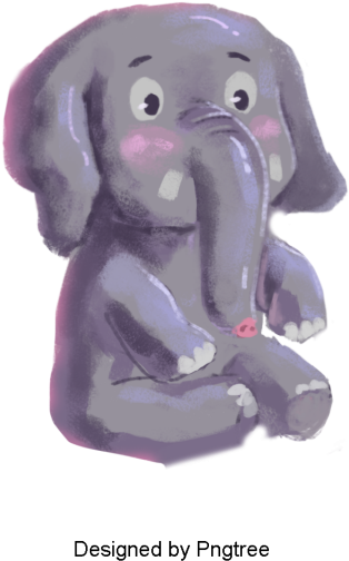 Beautiful Cartoon Cute Hand-painted Watercolor Animal - Cartoon (640x640), Png Download