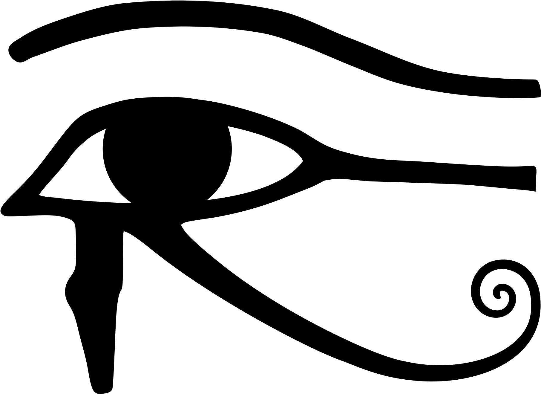 Look Into My Eyes - Eye Of Horus (650x500), Png Download