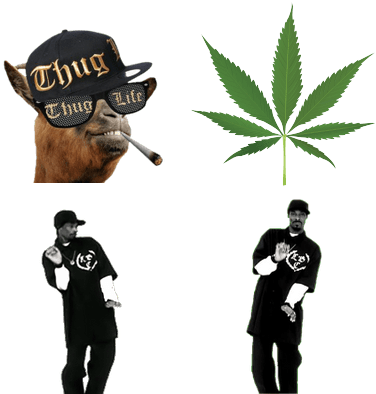 Thug Life Stuff - Thug Life Meme Png (400x400), Png Download