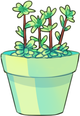 Plants - Flowerpot (500x550), Png Download