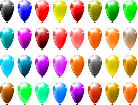 Balloons, Birthday, Bunting, Celebration - Balloon (446x340), Png Download