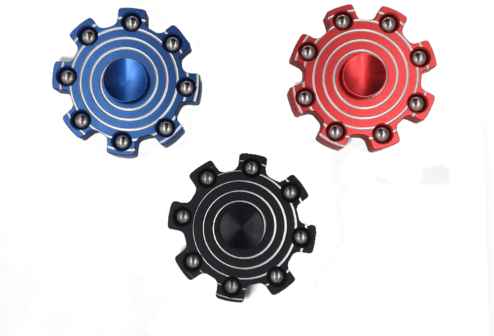 Aluminium Alloy Cyclone Eye Fidget Spinner - Flower (1000x750), Png Download