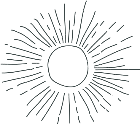 Gray Hand Drawing Silhouette Of Sun - Sun Drawing Transparent (550x550), Png Download