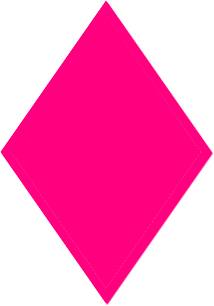 Diamond Shape Clipart - Triangle (420x599), Png Download