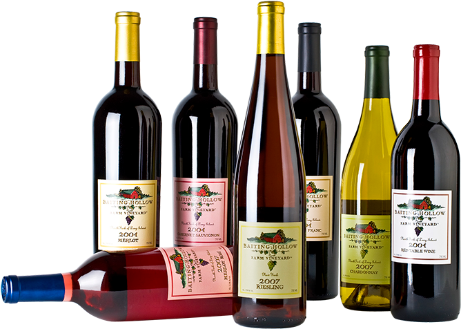 Baiting Hollow Farm Vineyard Wine - Wine (800x533), Png Download