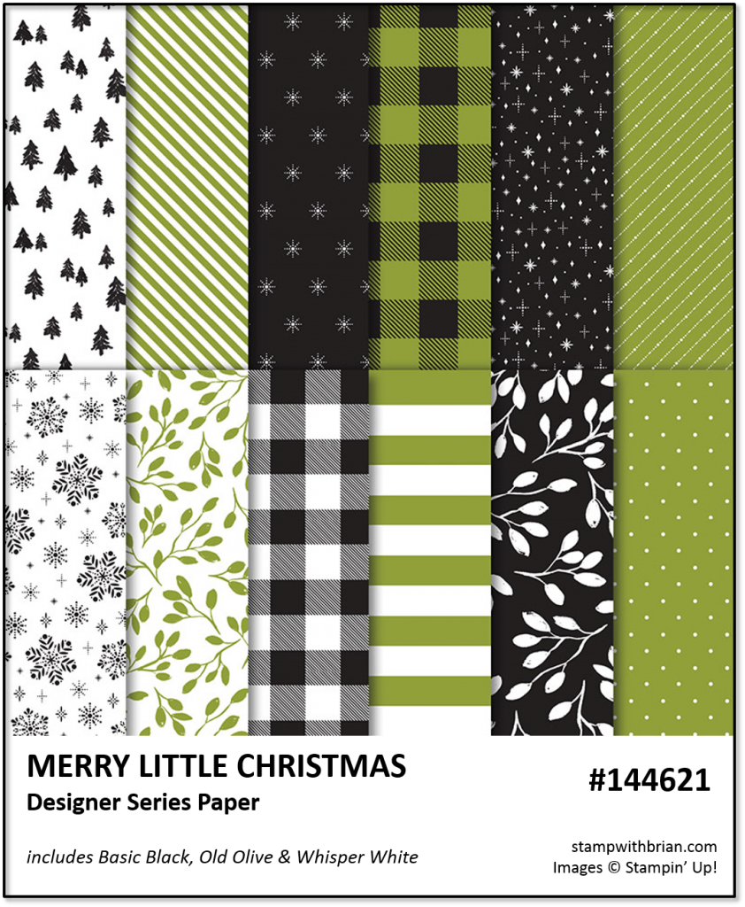 Merry Little Christmas, Stampin' Up , Brian King - Stampin Up Merry Little Christmas Dsp (842x1024), Png Download