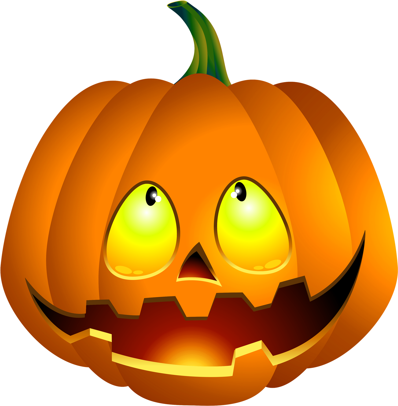 Pumpkin - Веселая Тыква На Хэллоуин (1600x1661), Png Download