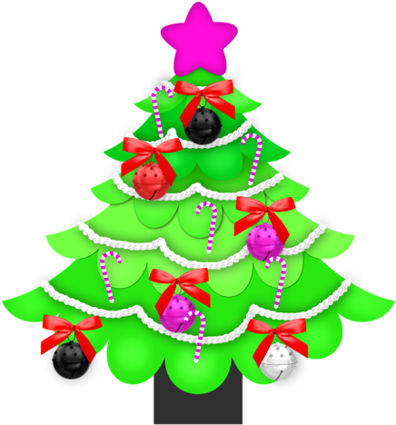 Magical Christmas - Christmas Tree (472x500), Png Download