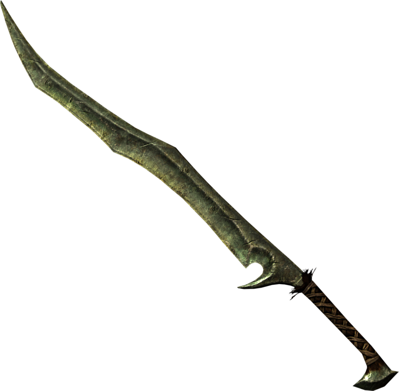 Orcishgreatsword Sk - Skyrim Orcish Greatsword (784x768), Png Download