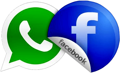 Facebook Whatsapp - Facebook Whatsapp Logo Png (600x300), Png Download