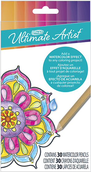 Ultimate Artist 30ct Watercolor Pencils - Rose Art Roseart Ultimate Artist Colored Pencil Portfolio (600x600), Png Download
