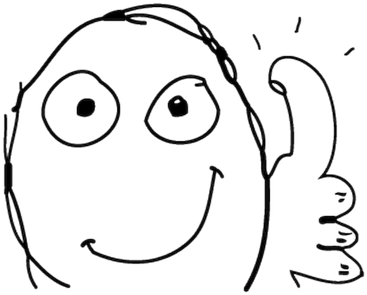 Troll Face Png Download - Rage Comic Thumbs Up (800x800), Png Download