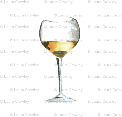 White Wine Glass 4" X 4" - Champagne Stemware (400x400), Png Download