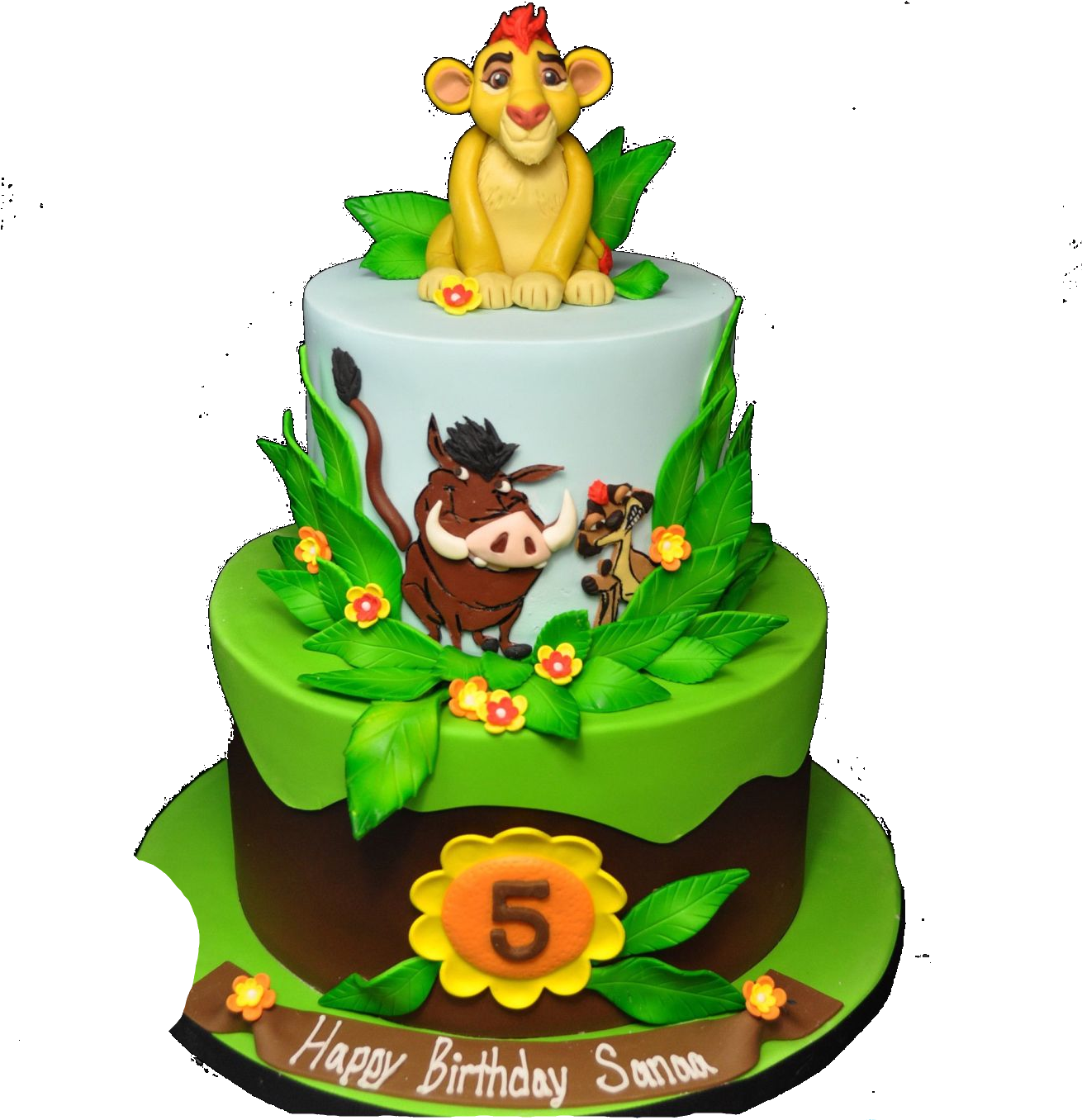 Lion Guard Birthday Cake - Lion King Guard Cake (1434x1434), Png Download