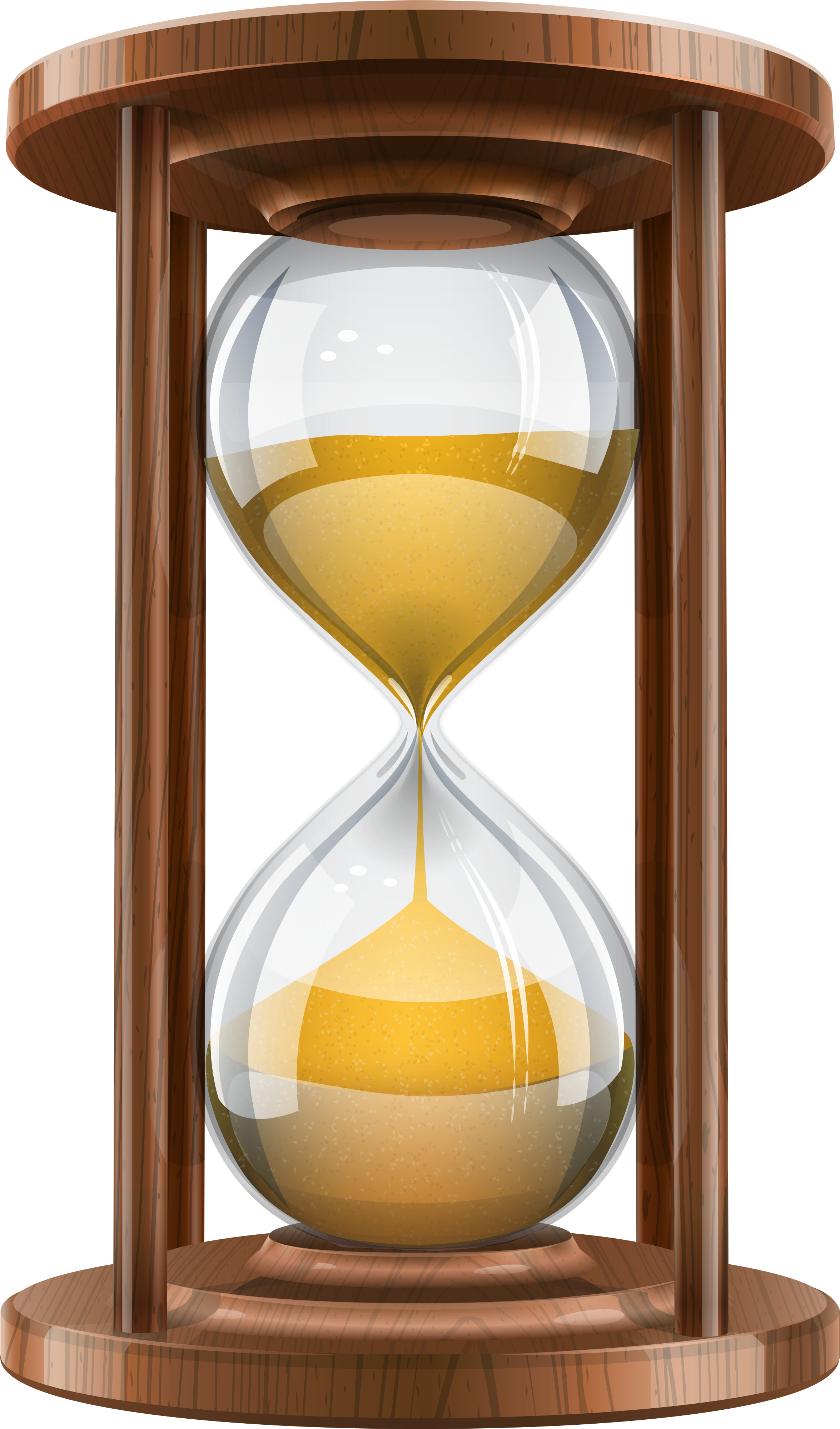 Png Transparent Library Wooden Clock Png Clip Art Best - Sand Clock Png (2535x4175), Png Download