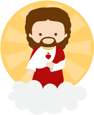 Jesus Clipart Png - Sagrado Corazon De Jesus Animado (400x400), Png Download