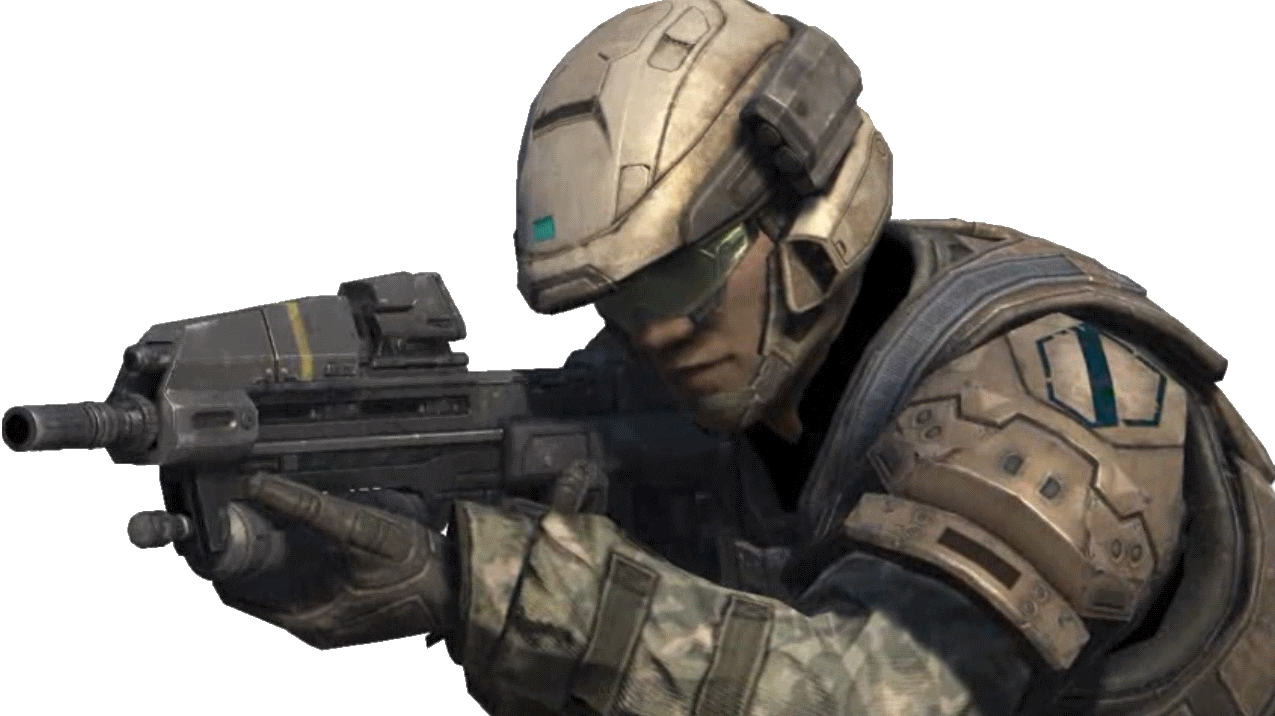 Army Soldier - Halo Reach Marine Helmet (1275x716), Png Download