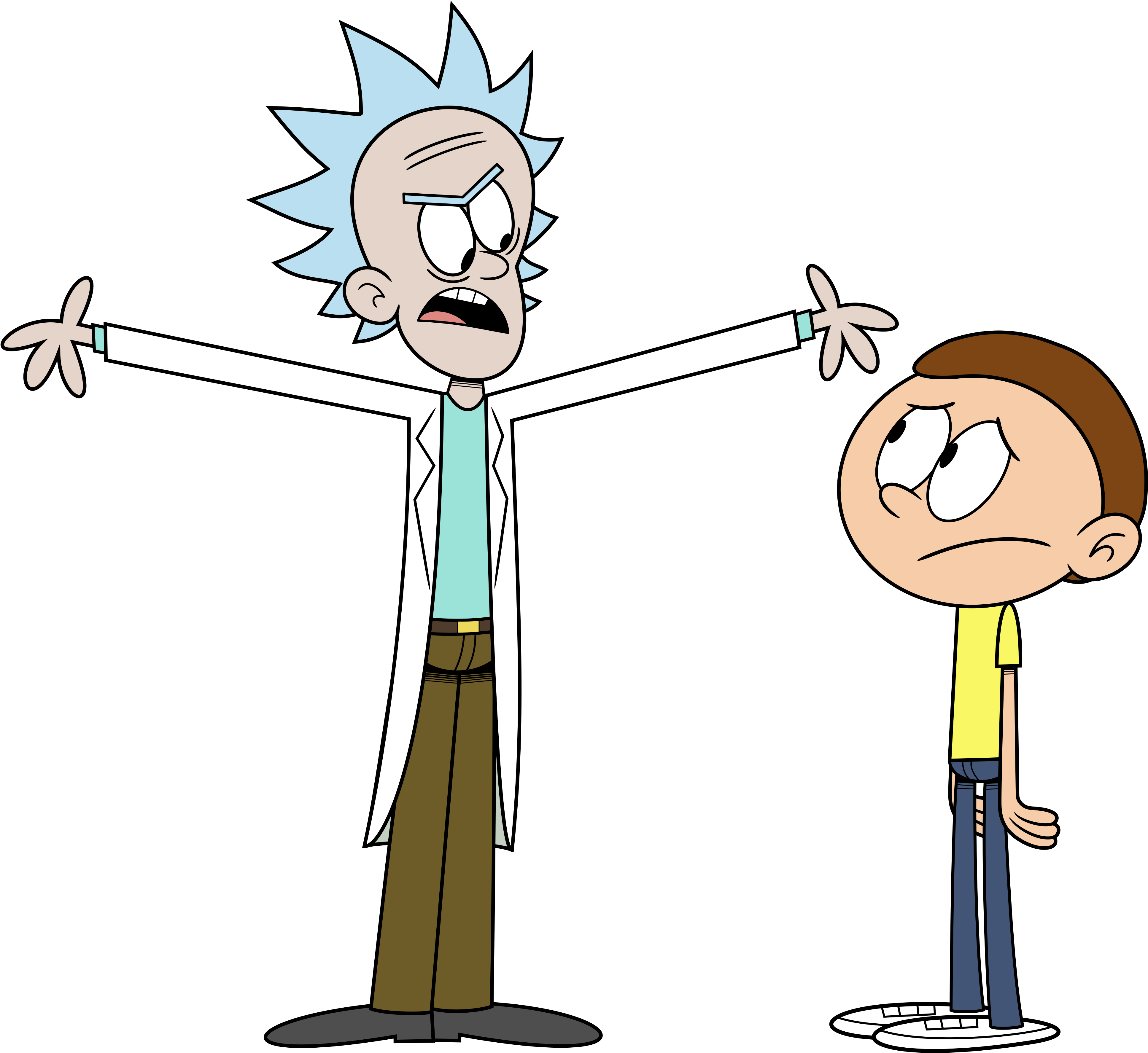 Rick Sanchez Luna Loud Lincoln Loud Mammal Vertebrate - L Rick And Morty (4500x3600), Png Download