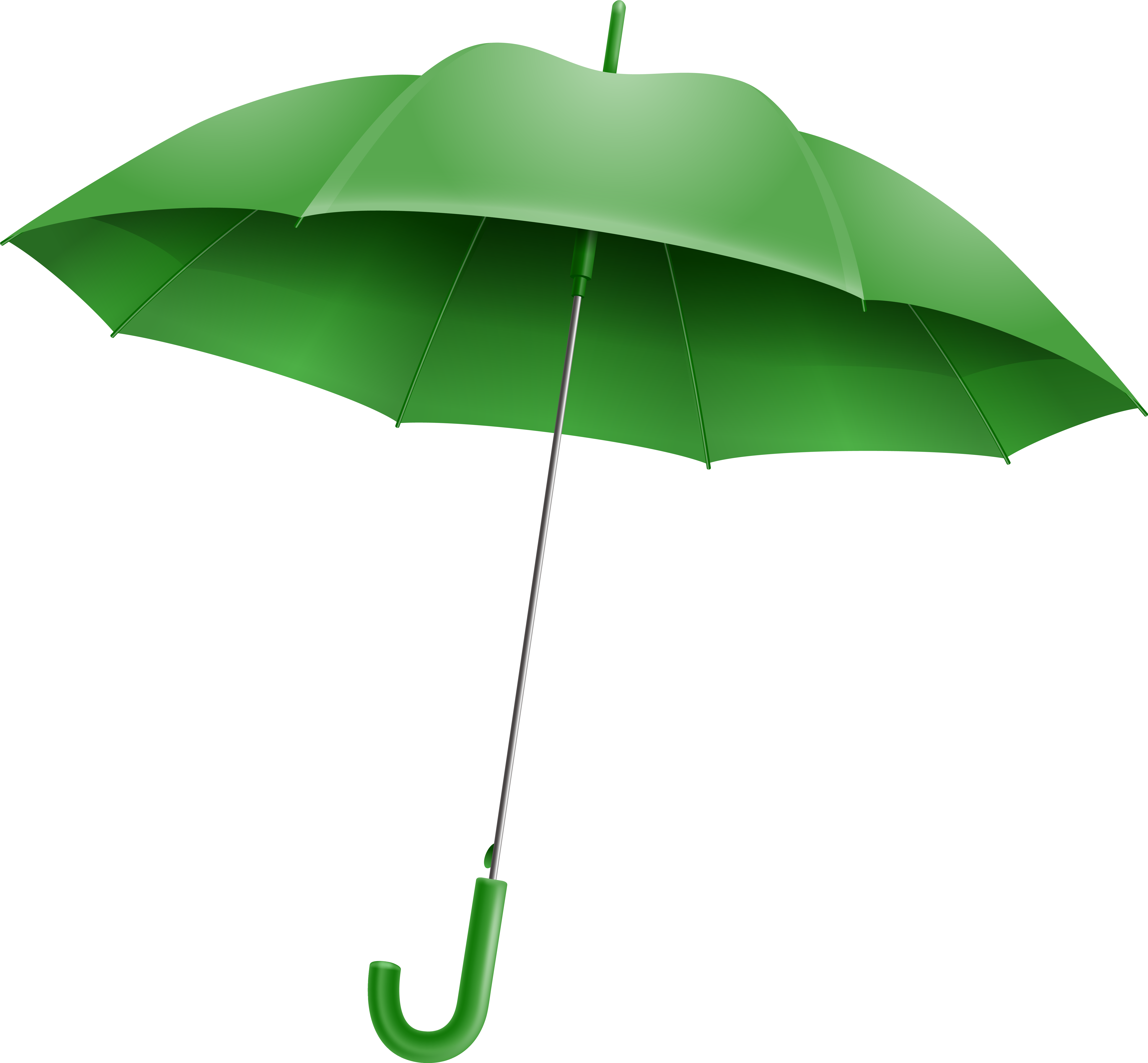 Green Umbrella Png (6388x5912), Png Download