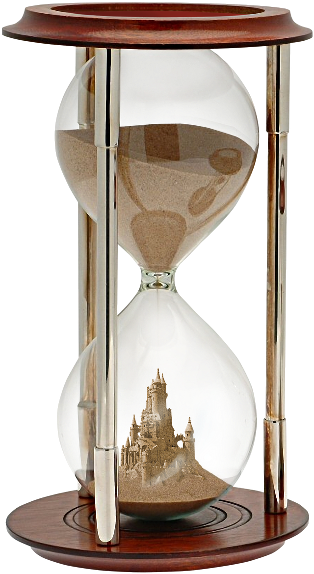 Hourglass Png Picture - Time Sand Png (423x720), Png Download