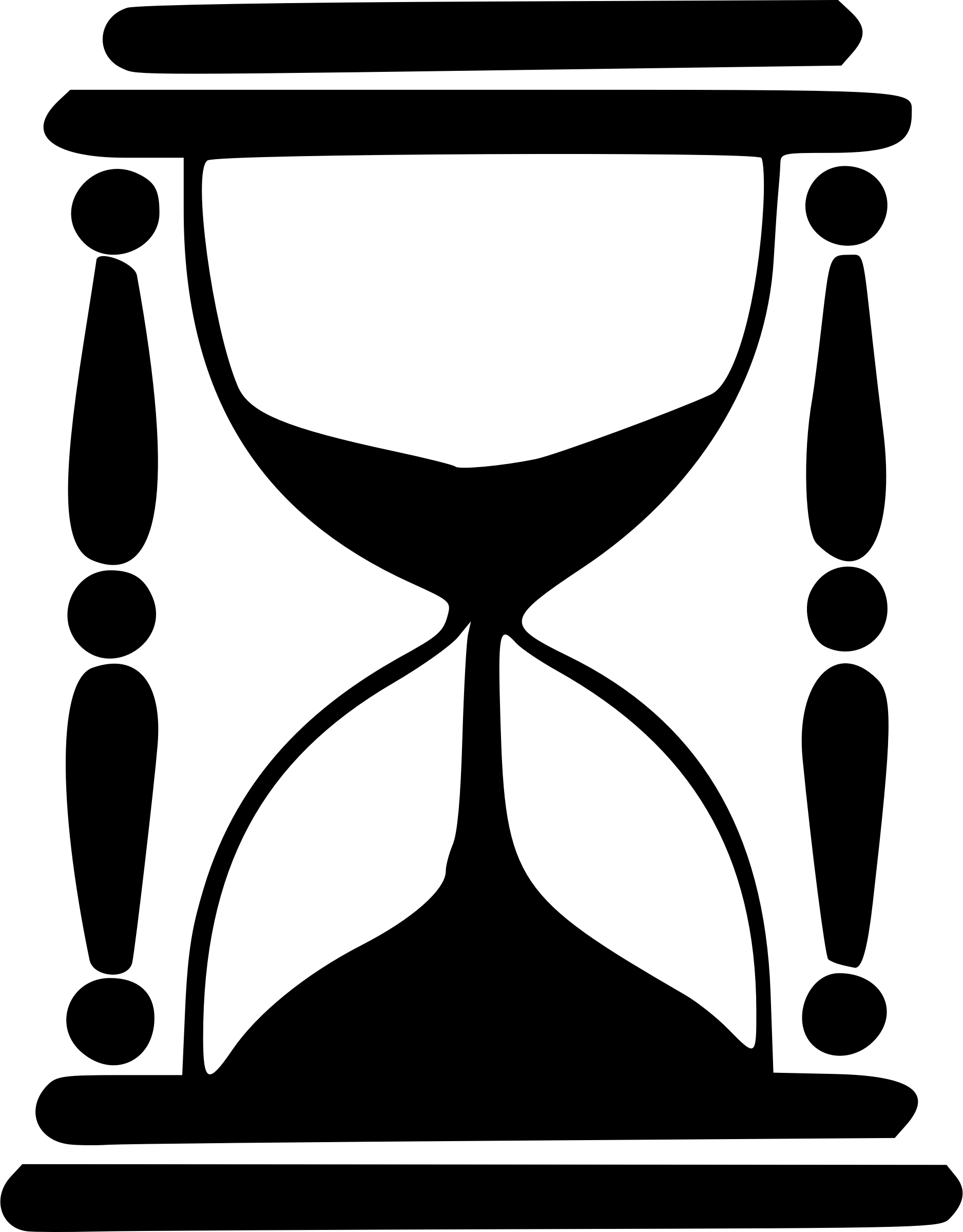 Hour Glass Silhouette At Getdrawings - Hourglass Png (1876x2400), Png Download