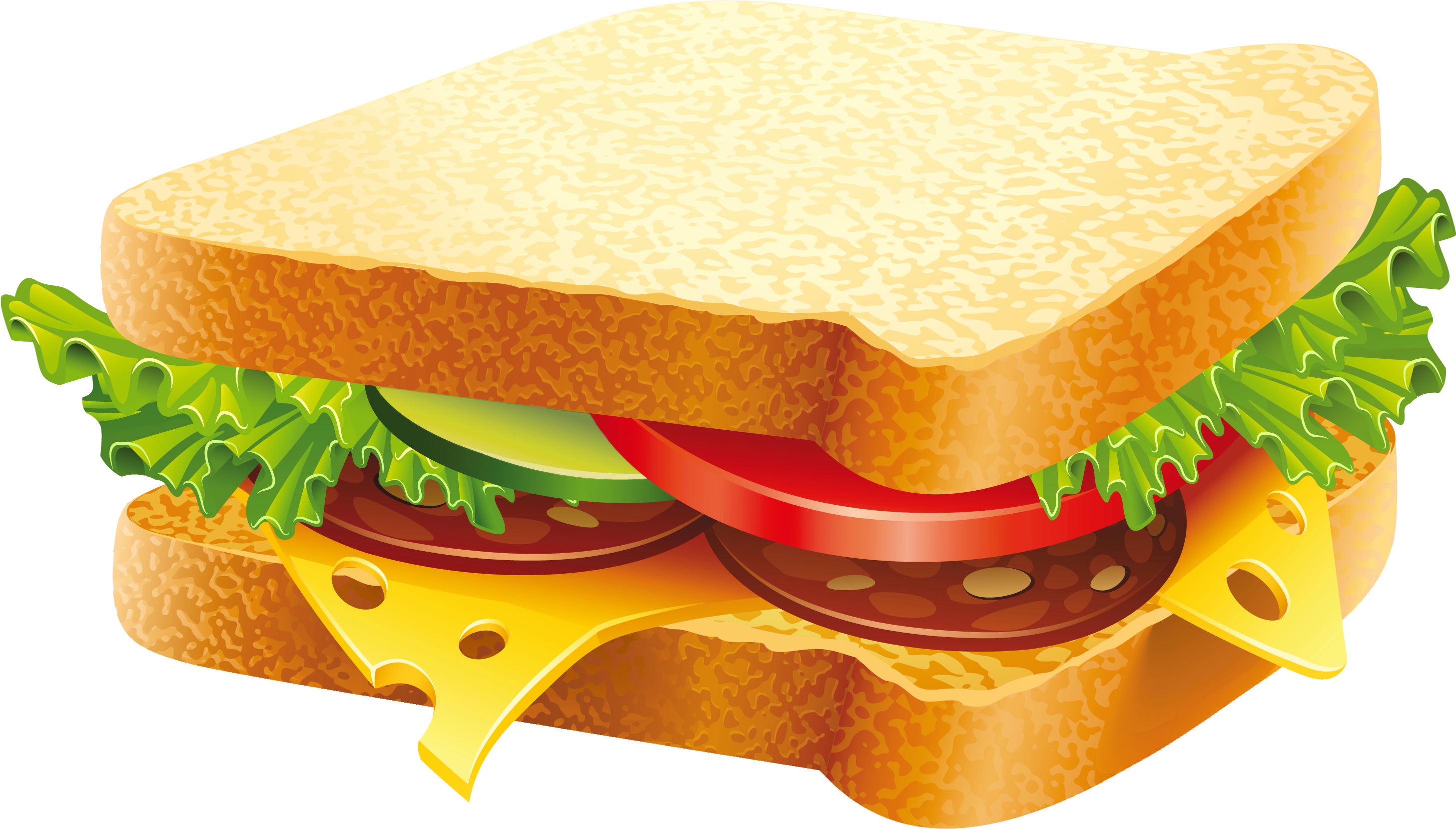 Sandwich Png (3042x1819), Png Download