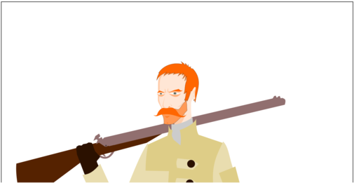 Line Angle Animated Cartoon - Hunter Cartoon Png (530x750), Png Download