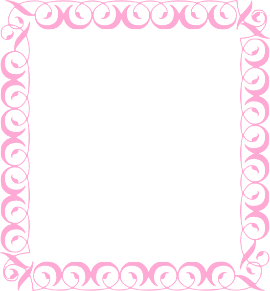 Decorative Green Border Design (552x596), Png Download