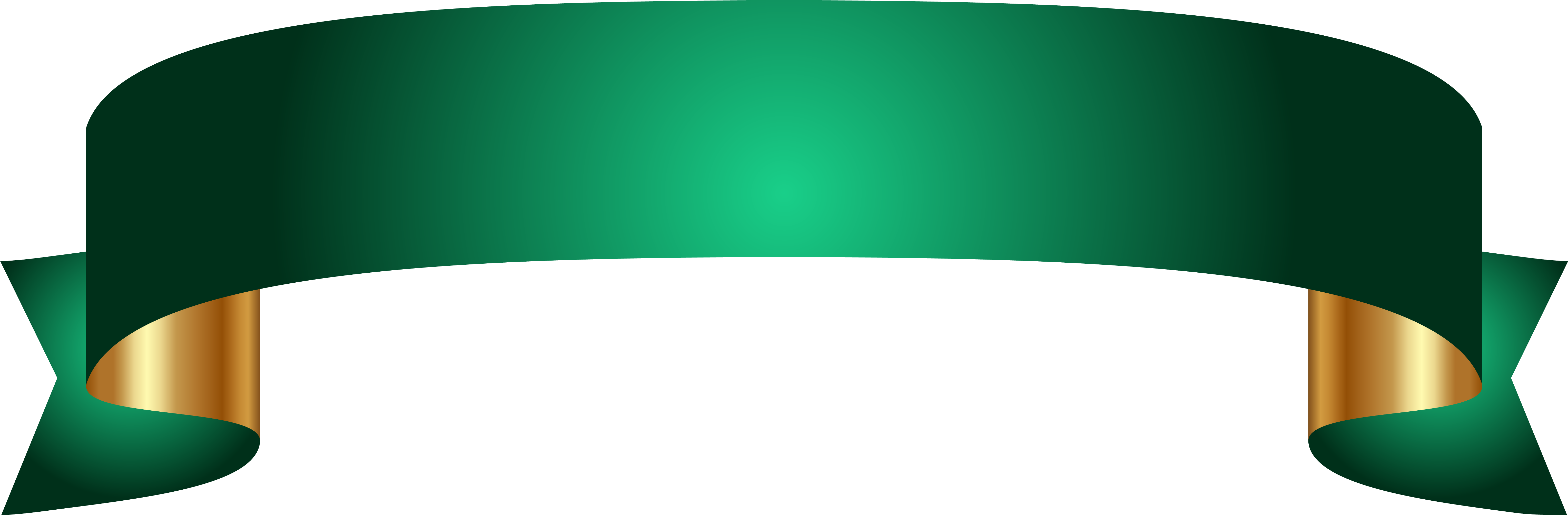 Green Banner - Green Banner Png (6288x2143), Png Download
