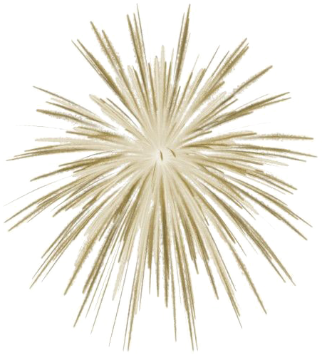 New Year Fireworks Png Image Background - Sun Burst Wall Clock (600x600), Png Download
