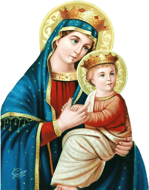 St Mary Jesus Png - Mary And Jesus Png (520x720), Png Download