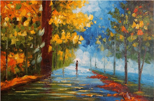 Buy Jd Art Painting, Inches Stretched On-canvas Wall - Painting (540x473), Png Download