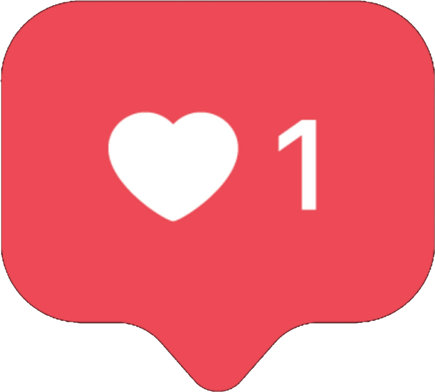 Love - Instagram Heart Logo (1000x935), Png Download