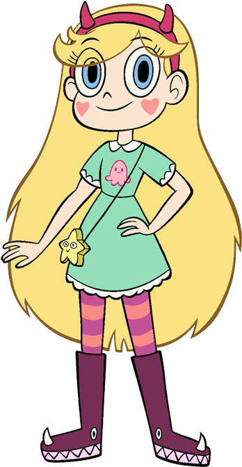 Star Butterfly - Star Vs The Forces Of Evil Characters Star (416x750), Png Download