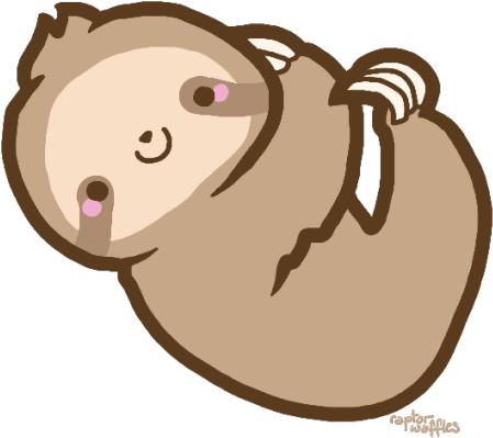 Transparent Tumblr Sloth - Sloth Clipart Cute (500x457), Png Download