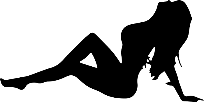 Sexy Girl Png Silhouette Silueta Descargar - Silueta De Mujer Sexy (700x352), Png Download