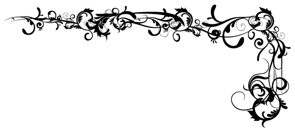 Fancy Corner Borders Png - Borders With No Background (603x271), Png Download