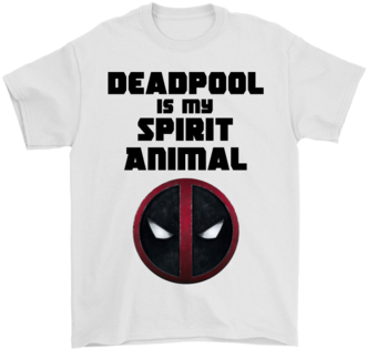 Deadpool Is My Spirit Animal Shirts T Shirt Gildan - Spider-man (394x394), Png Download