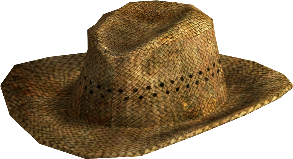 Cattleman Cowboy Hat - Straw Hat .png (1300x750), Png Download