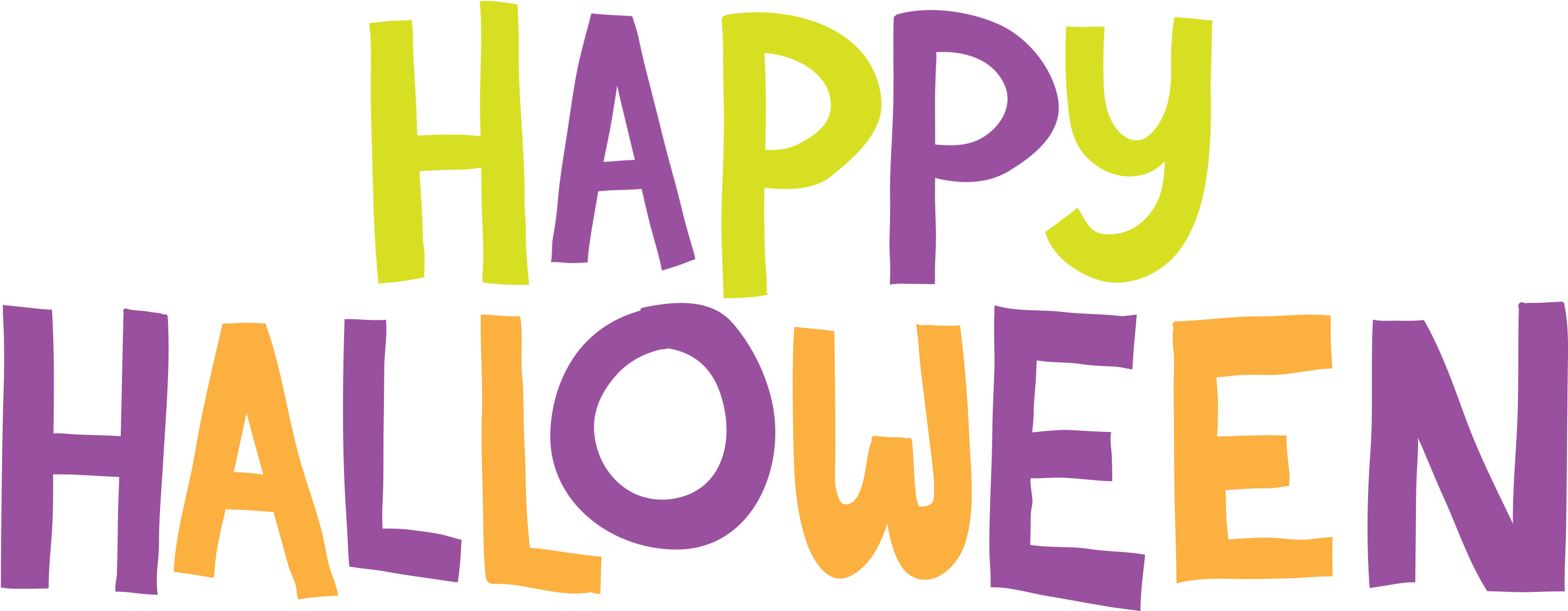Halloween Carnival - Halloween Cartoon 3 Eyed Cute Boo Monster Unisex T-shirts (3091x1285), Png Download