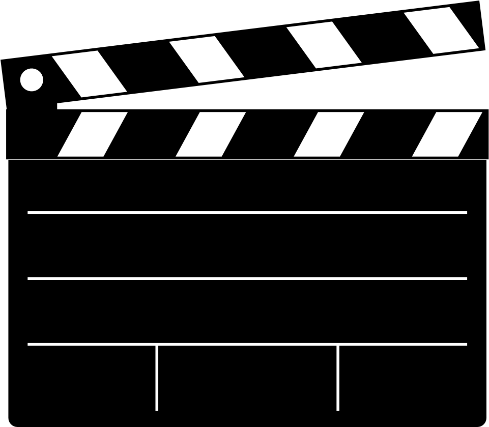 Movie Reel Film Slate Clip Art Clipartfest Reel Movie - Clapperboard Clipart (1000x1000), Png Download
