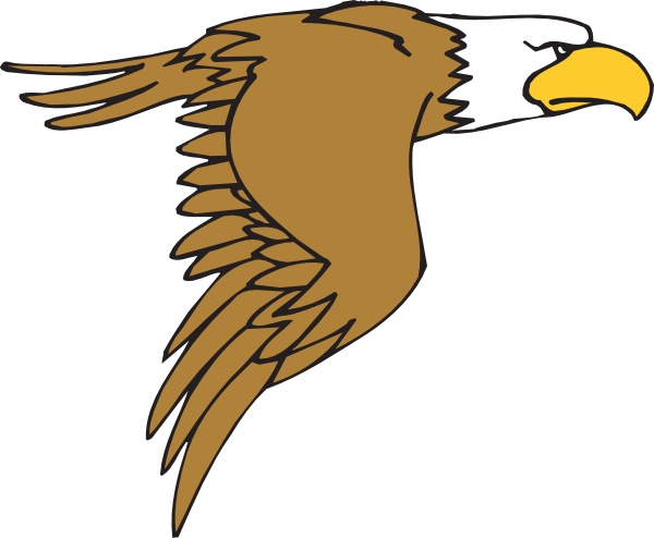 Eagles Flying Drawing - Eagle Clip Art (600x494), Png Download