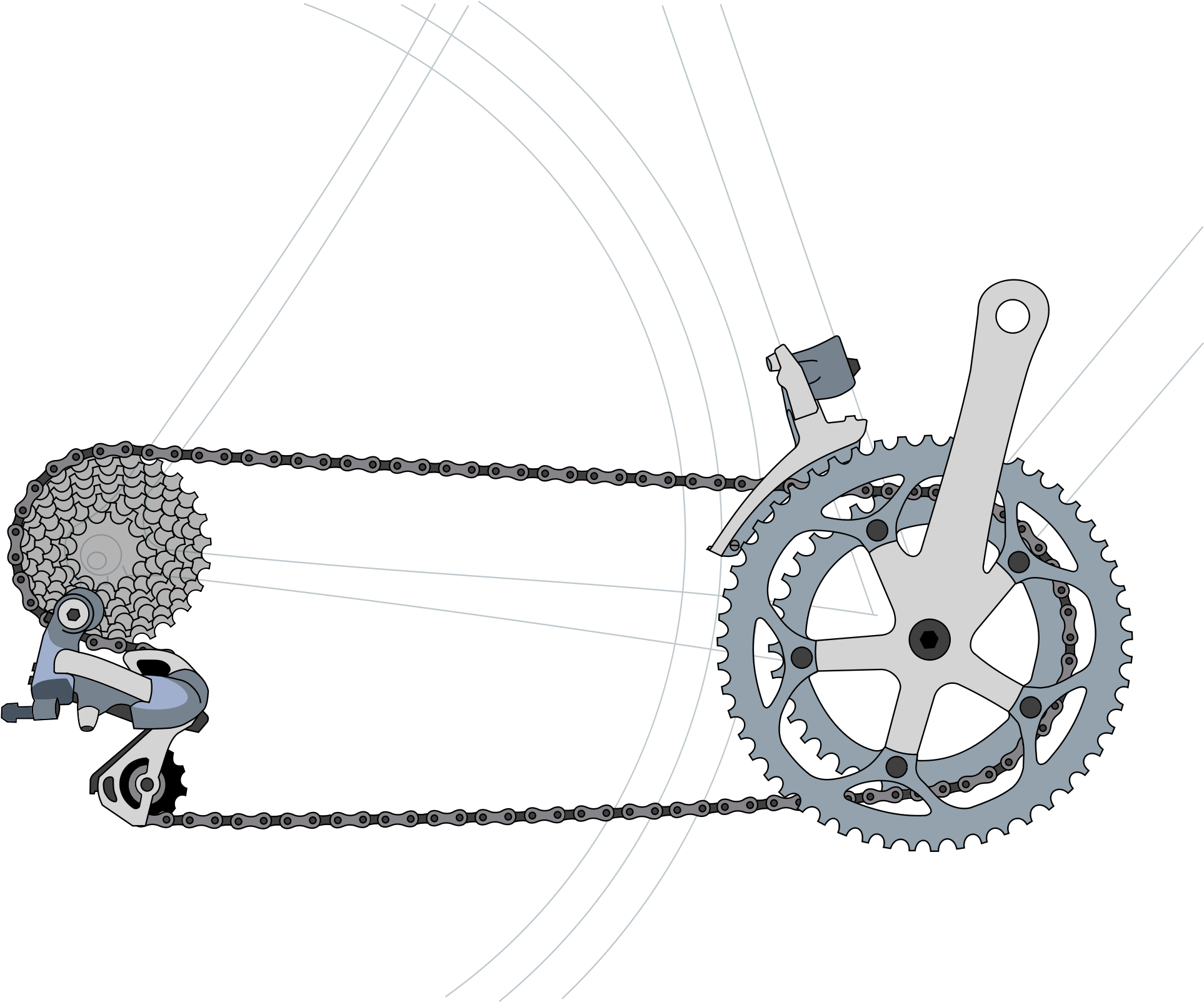 Derailleur Gears - Cambio Trasero De Bicicleta (2000x1603), Png Download