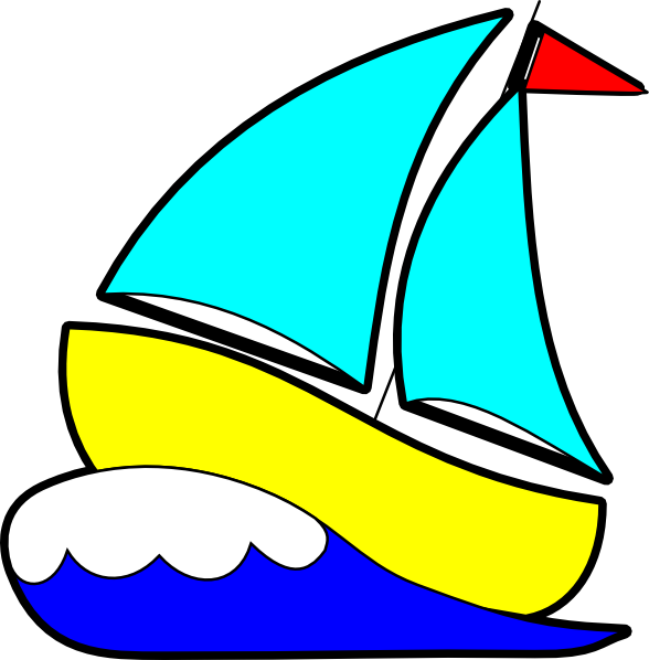 Sailboat Clipart Sailor Boat - Sail Clipart (588x598), Png Download