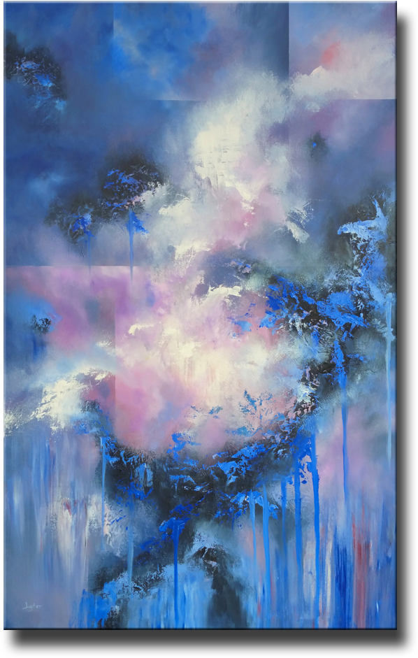 Space And Time - Painting (663x1000), Png Download