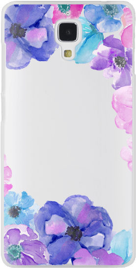 Anemone Painted Flowers / Watercolor Flowers Blues - Watercolor Painting (300x547), Png Download