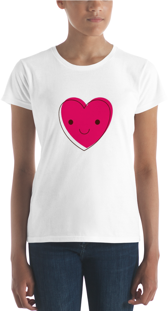 Ladies Ringspun Fashion Fit T-shirt - T-shirt (1000x1000), Png Download